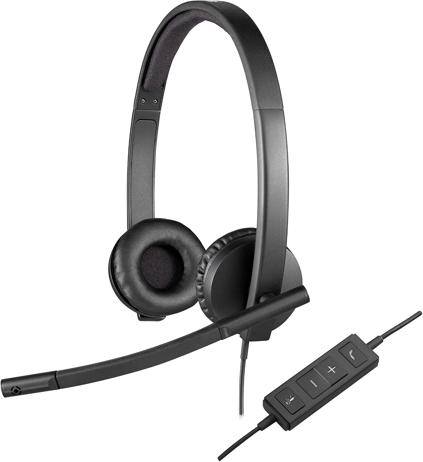 Logitech H570e Wired Headset, Stereo Headphones with Noise-Cancelling Microphone, USB, In-Line Controls with Mute Button - Logitech H570e Wired review