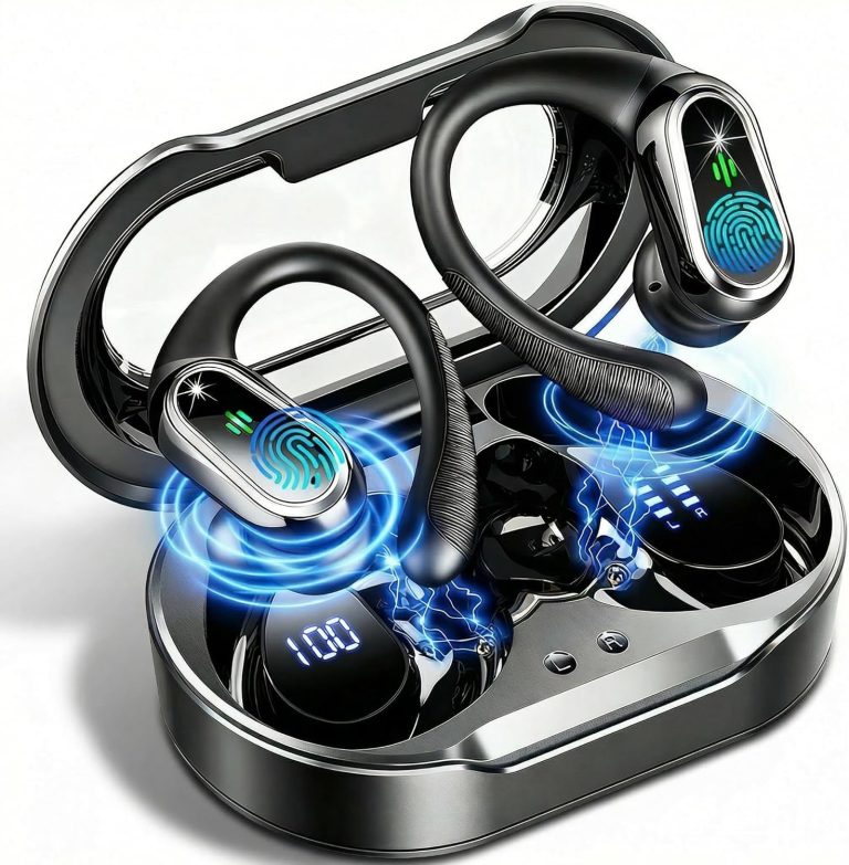 Wireless Earbuds, 2026 Bluetooth 5.4 Headphones Sport, 60Hrs HiFi Stereo Deep Bass Over-Ear buds with ENC Noise Cancelli - Wireless Earbuds review