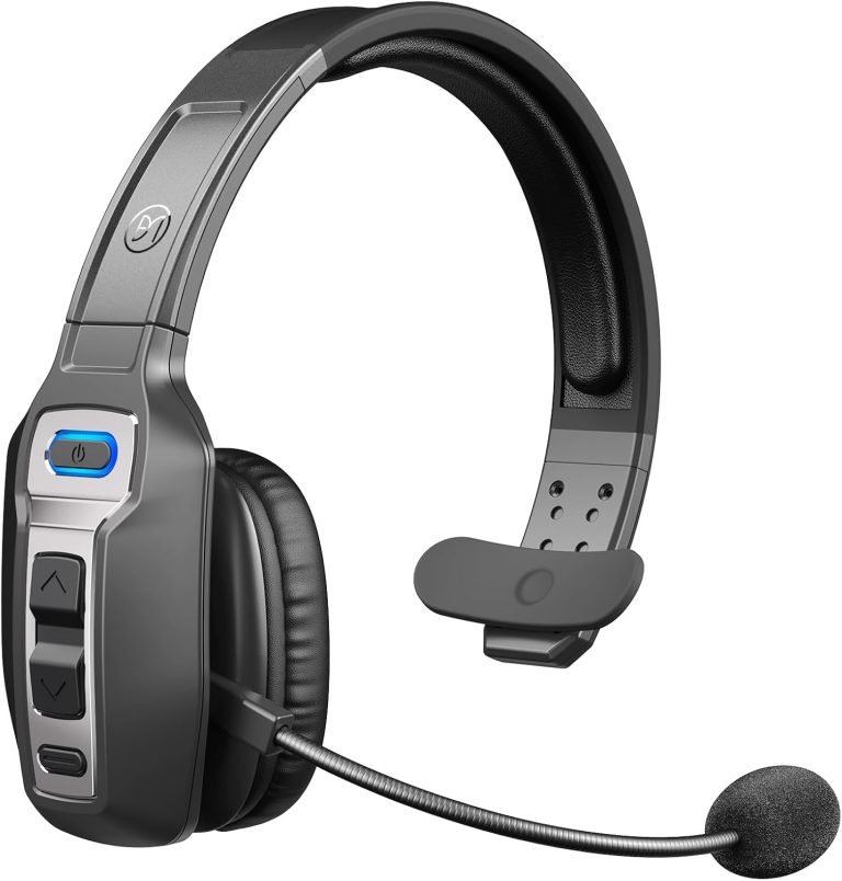 BRAMMAR Trucker Bluetooth Headset with AI Noise Cancellation Microphone, Trucker Headset with 65Hrs Talk Time & Mute But - BRAMMAR Trucker Bluetooth review