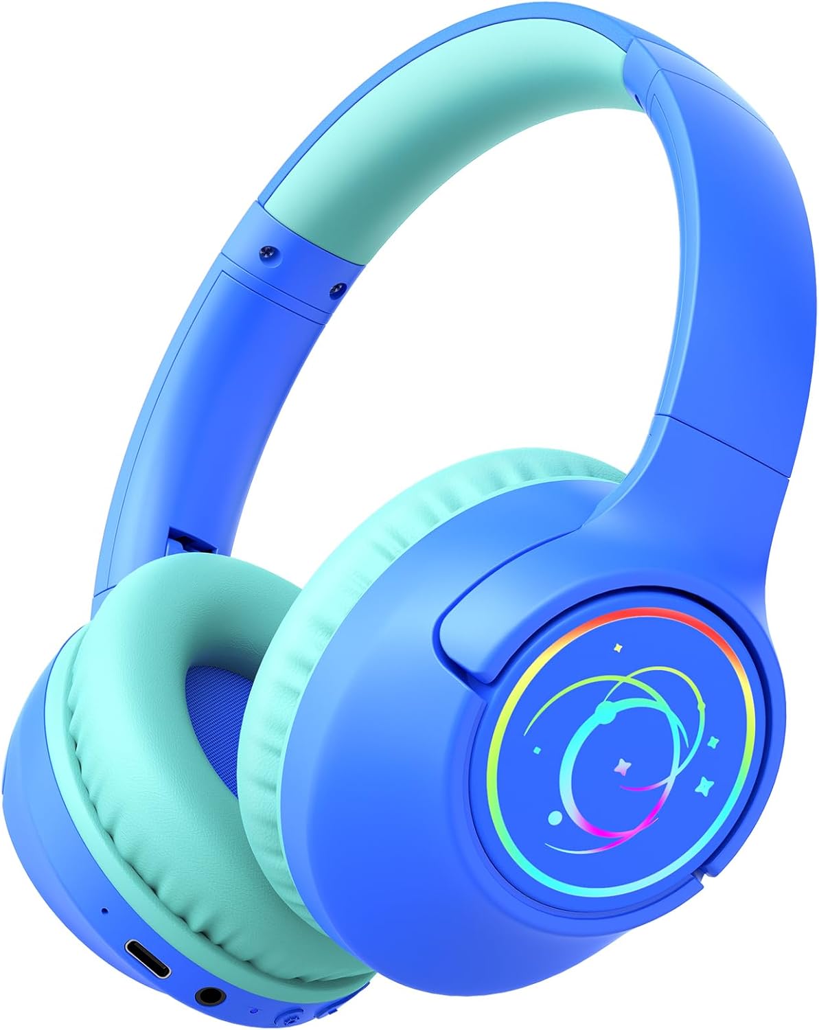 Kids Bluetooth Headphones, 85H Playtime Wireless Headphones for Kids, Colorful LED Lights, 85/94dB Safe Volume Limit, Bl - Kids Bluetooth Headphones review