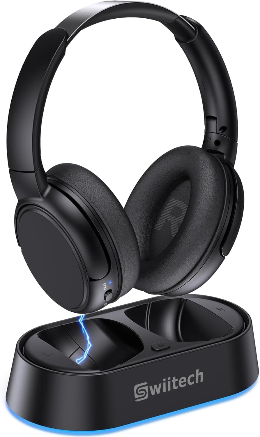 Swiitech Wireless Headphones for TV Watching with Charging Dock, 45H Playtime, Bluetooth 5.3, Clear Voice, No Audio Dela - Swiitech Wireless Headphones review