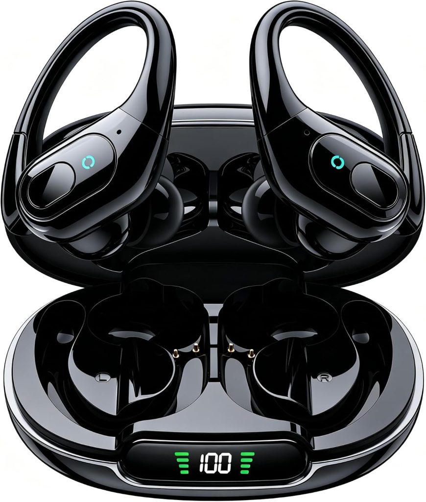 occiam Active Noise Cancelling Earbuds Wireless Bluetooth Headphones 90Hrs Playback Stereo Bass Earphones with Mic Over- - occiam Active Noise review