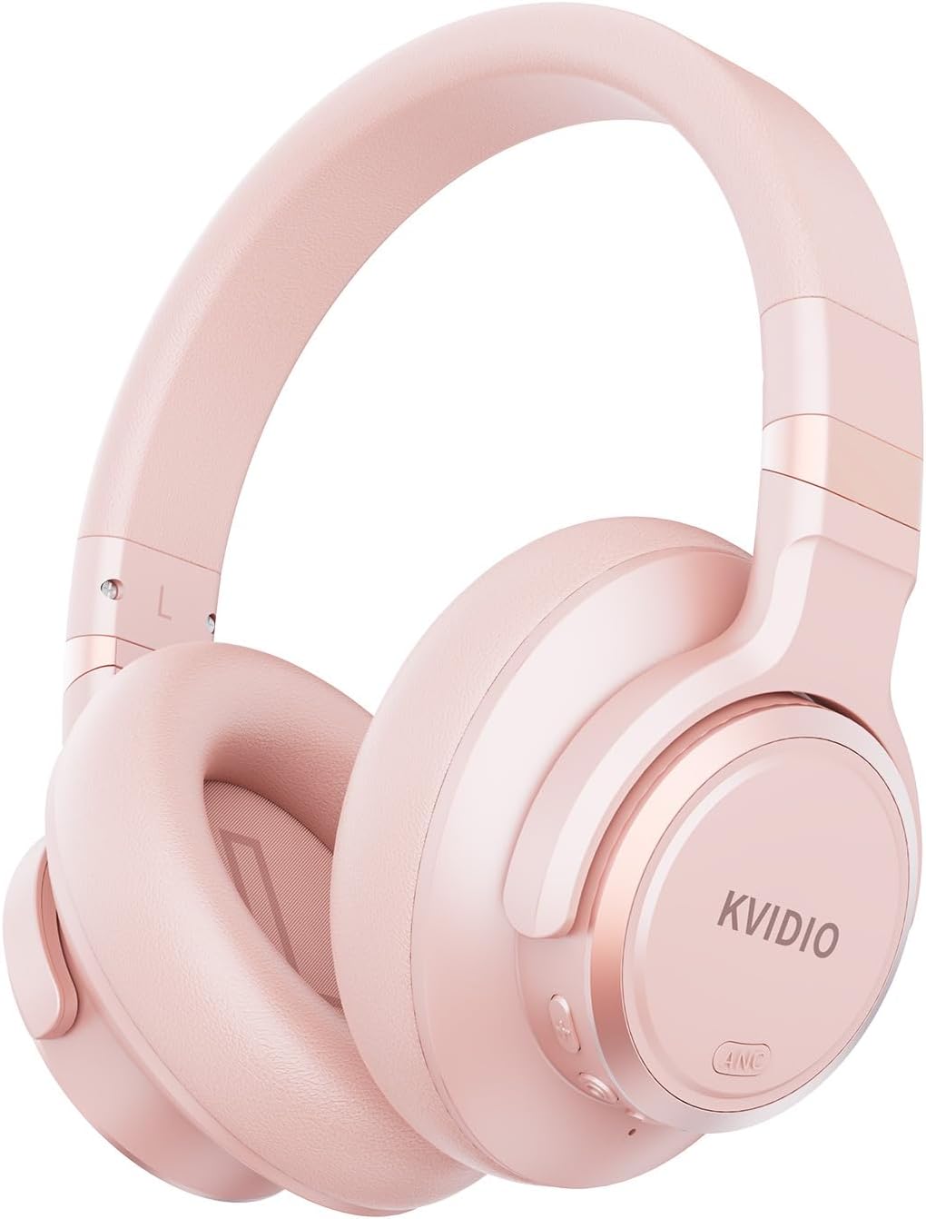 KVIDIO Hybrid Active Noise Cancelling Headphones, Wireless Bluetooth Headphones Over Ear with Mic, 70H Playtime, Transpa - KVIDIO Hybrid Active review