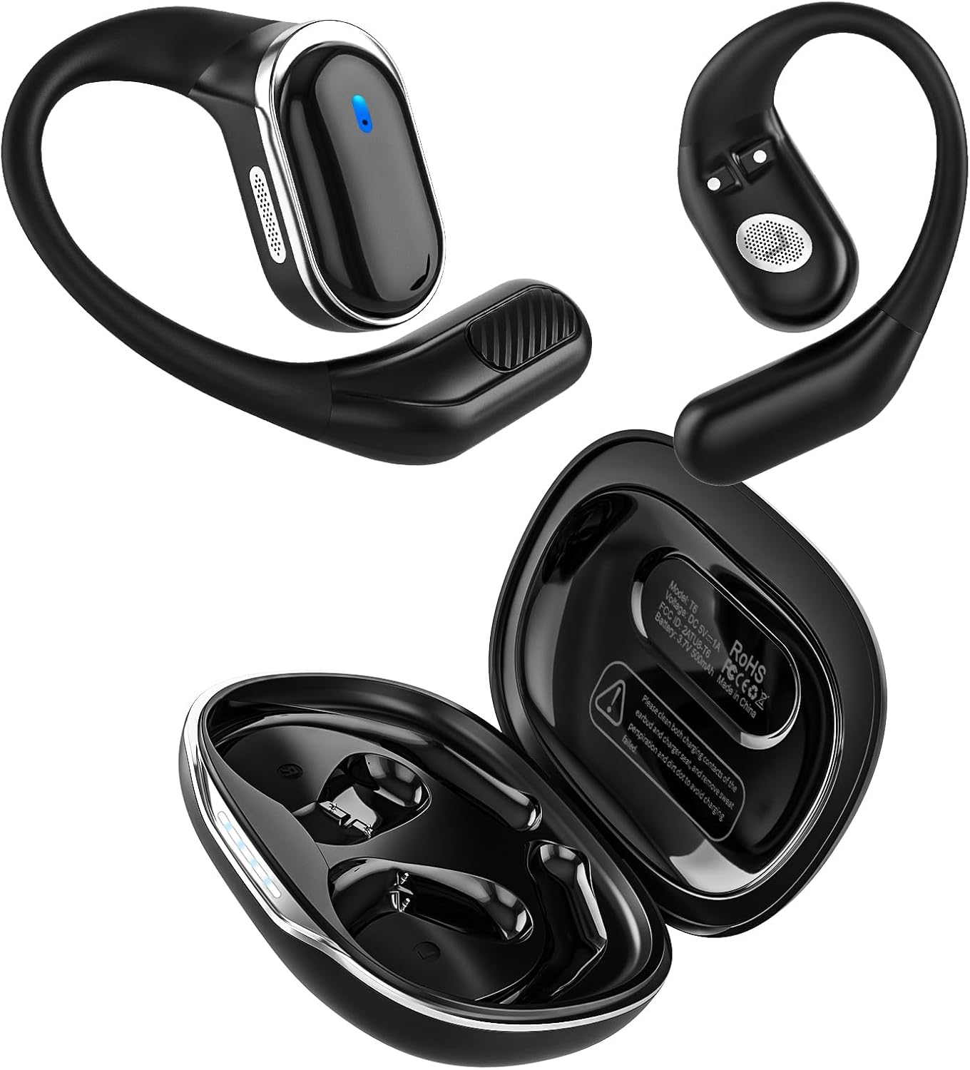 TRAUSI Open Ear Wireless Earbuds Bluetooth Headphones, 80H Playtime Stereo earbuds with ENC Noise Cancelling, Fast Char - TRAUSI Open Ear review