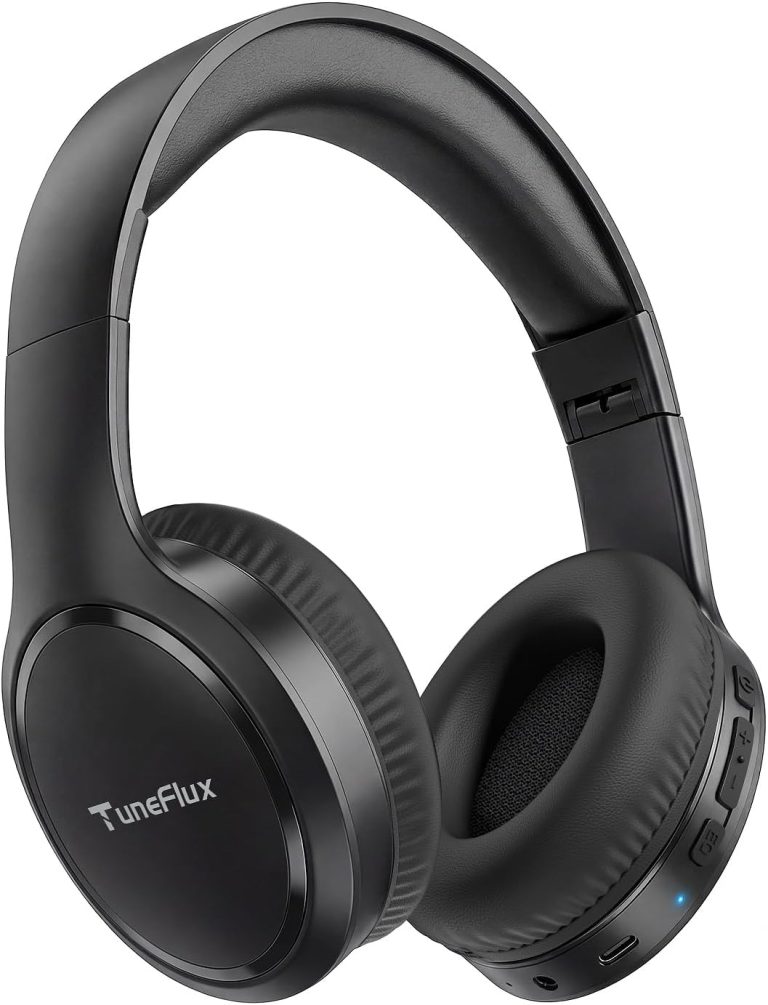 TuneFlux Bluetooth Headphones,70H Playtime Bluetooth 6.0 Wireless Headphones,3 EQ Music Modes Foldable Lightweight Over - TuneFlux Bluetooth Headphones review