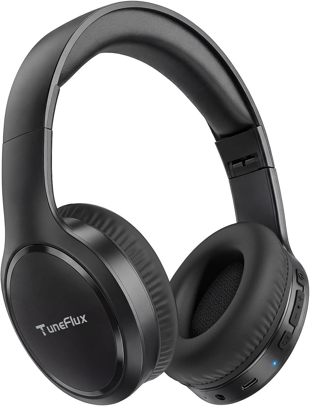 TuneFlux Bluetooth Headphones,70H Playtime Bluetooth 6.0 Wireless Headphones,3 EQ Music Modes Foldable Lightweight Over - TuneFlux Bluetooth Headphones review