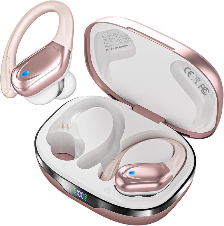 HAOYUYAN Sports Bluetooth Headphones, 80Hrs Playtime Wireless Earbuds with LED Power Display, IPX7 Waterproof Earphones - HAOYUYAN Sports Bluetooth review
