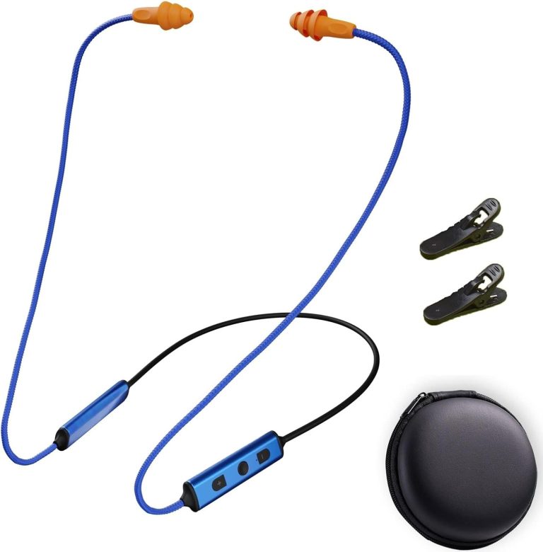 Ear Plugs Bluetooth Headphones for Work, Neckband Wireless Earbuds, Noise Reduction in-Ear Earphones with Mic and Contro - Ear Plugs Bluetooth review