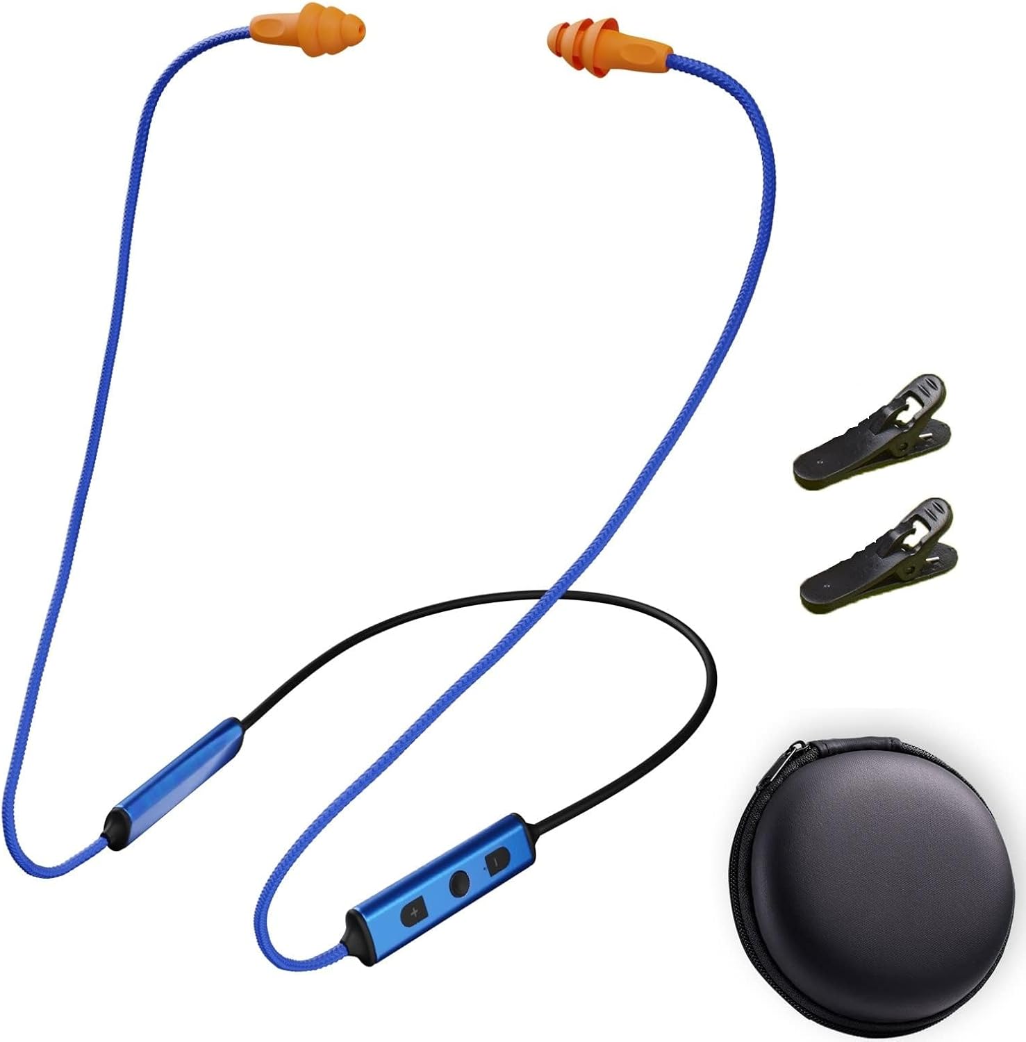 Ear Plugs Bluetooth Headphones for Work, Neckband Wireless Earbuds, Noise Reduction in-Ear Earphones with Mic and Contro - Ear Plugs Bluetooth review