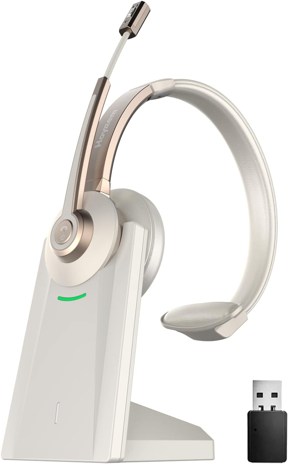 Bluetooth Headset, Wireless Headphones with Microphone Noise Canceling & USB Dongle, V5.0 Trucker Bluetooth Headset with - Bluetooth Headset review