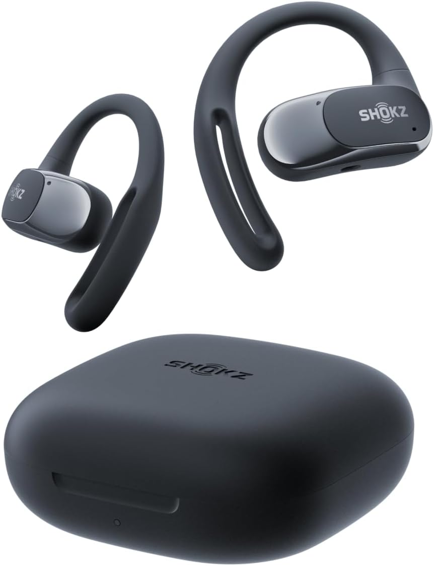 SHOKZ OpenFit Air - Open-Ear Headphones, True Wireless Earbuds, Water Resistant, Secure Earhooks for Daily Use, Black - SHOKZ OpenFit Air review