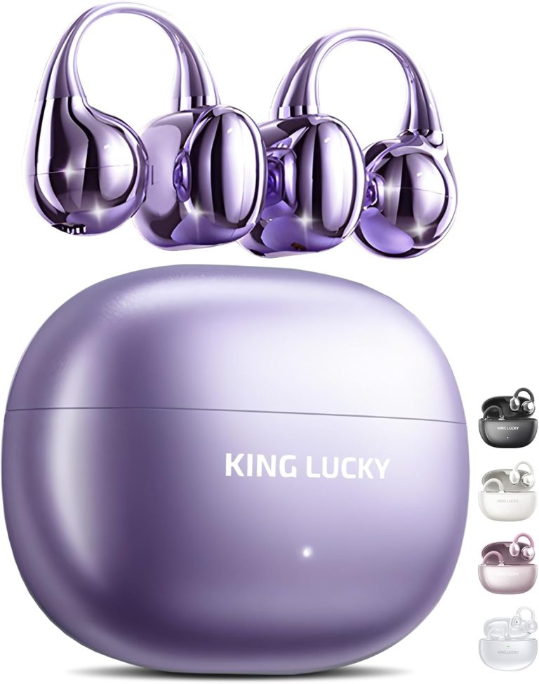 King Lucky Clip-On Earbuds Gen 3, Open-Ear Wireless Bluetooth 6.0 Headphones with Mic, Secure Fit for Small Ears & Glass - King Lucky Clip review
