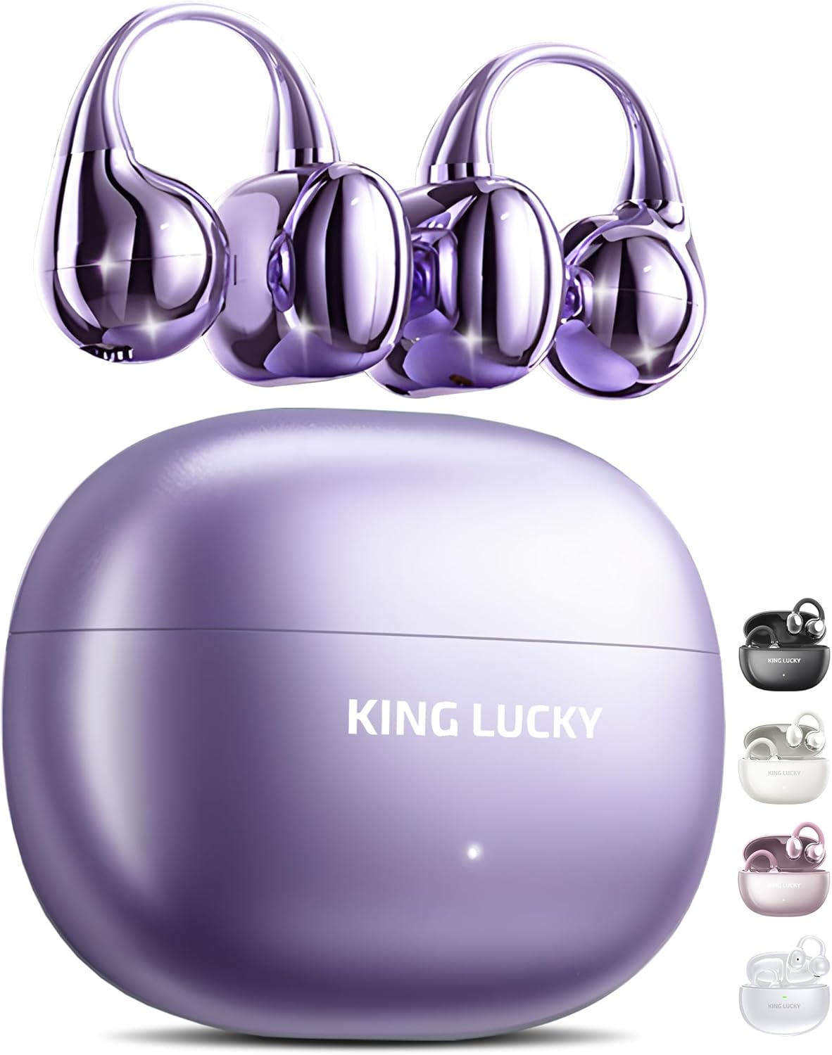 King Lucky Clip-On Earbuds Gen 3, Open-Ear Wireless Bluetooth 6.0 Headphones with Mic, Secure Fit for Small Ears & Glass - King Lucky Clip review