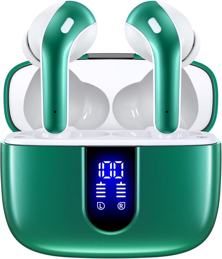 TAGRY Bluetooth Headphones True Wireless Earbuds 60H Playback LED Power Display Earphones with Wireless Charging Case IP - TAGRY Bluetooth Headphones review