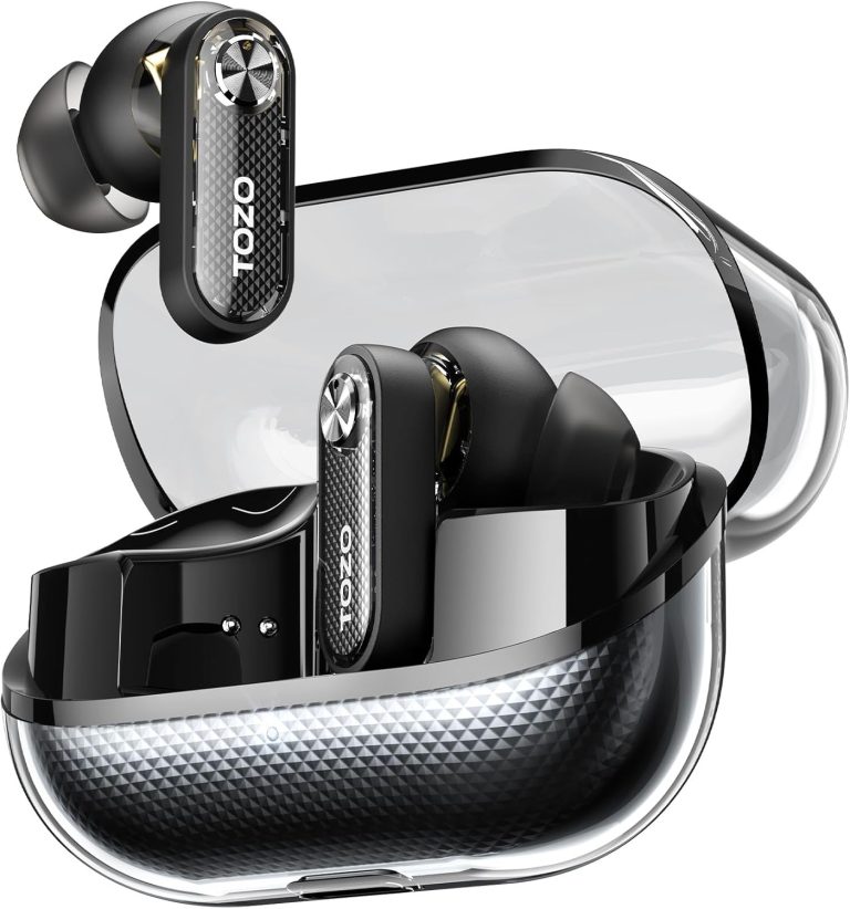 TOZO Crystal Pods Hybrid Active Noise Cancelling Wireless Earbuds, 10mm Drivers Deep Bass, 4 Mics Smart ENC AI Calls, Re - TOZO Crystal Pods review