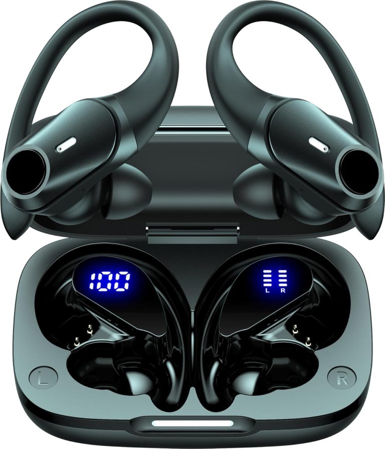 Active Noise Cancelling Ear Buds Wireless Earbuds 80H Playtime Bluetooth Headphones Over Ear Hooks Earphones with Power - Active Noise Cancelling review