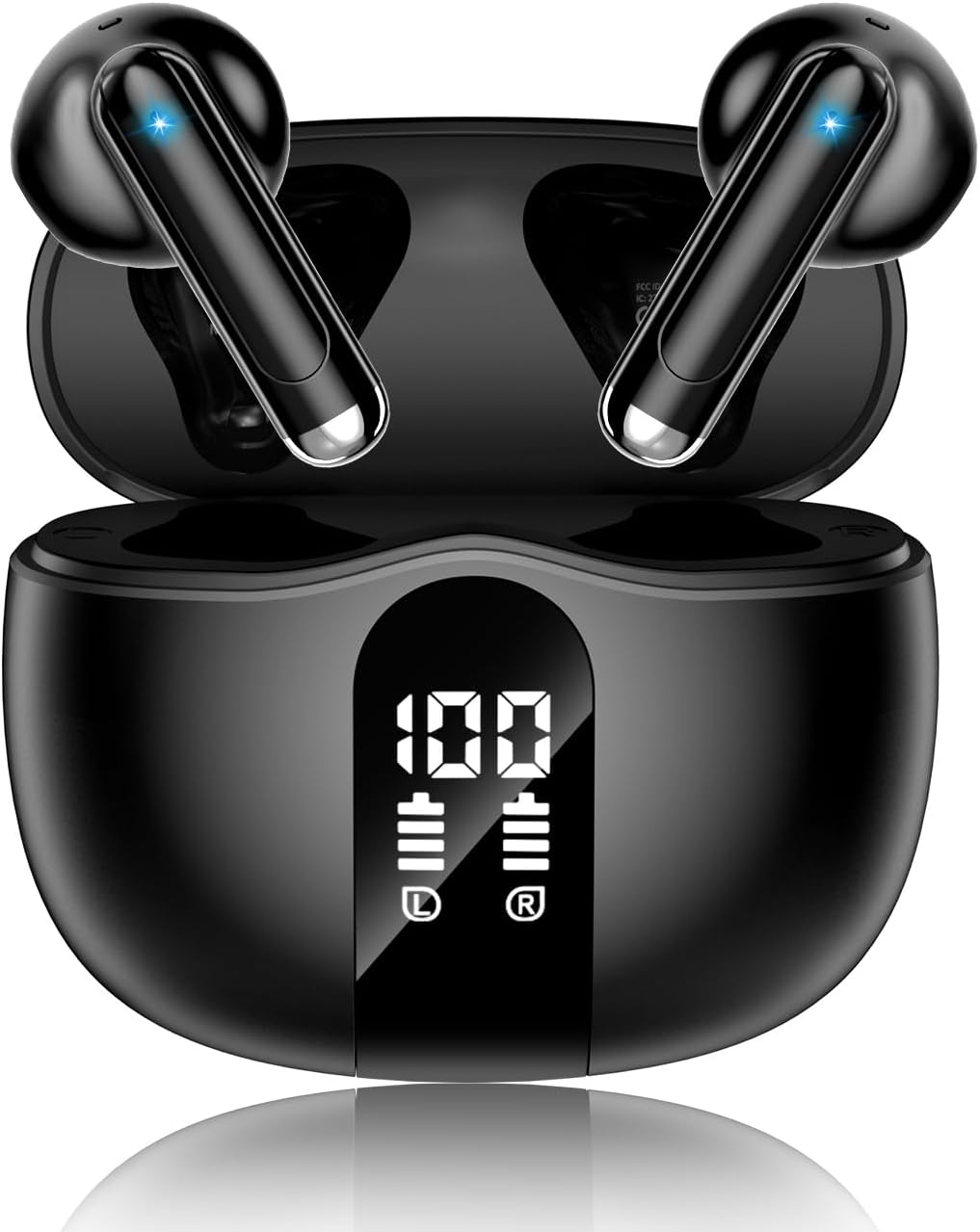XIAOWTEK Wireless Earbuds, 2026 Bluetooth 5.4 Headphones Bass Stereo earbuds with Noise Cancelling Mic, LED Display in - XIAOWTEK Wireless Earbuds review