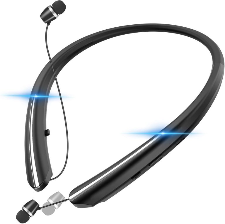 Bluetooth 5.3 Neckband Bluetooth Headphone, Sweat Resistant Noise Cancelling Stereo Headphones, and Retractable Ear Tips - Bluetooth 5.3 Neckband review