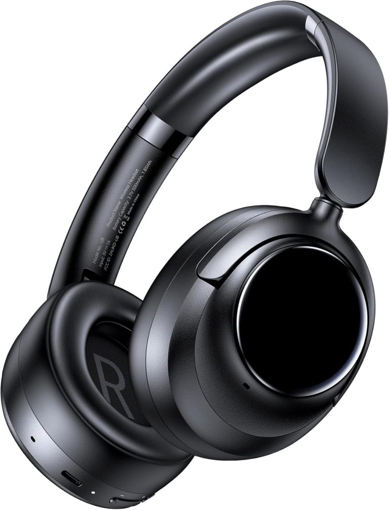 Active Noise Cancelling Headphones,120H Playtime Bluetooth 6.0 Over Ear Headphones with Hi-Res Audio & 5-Mic ENC Calls, - Active Noise Cancelling review