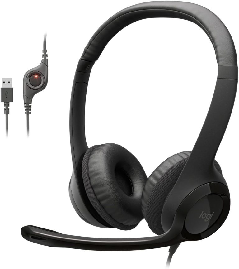 Logitech H390 Wired Headset for PC/Laptop, Stereo Headphones with Noise Cancelling Microphone, USB-A, in-Line Controls, - Logitech H390 Wired review