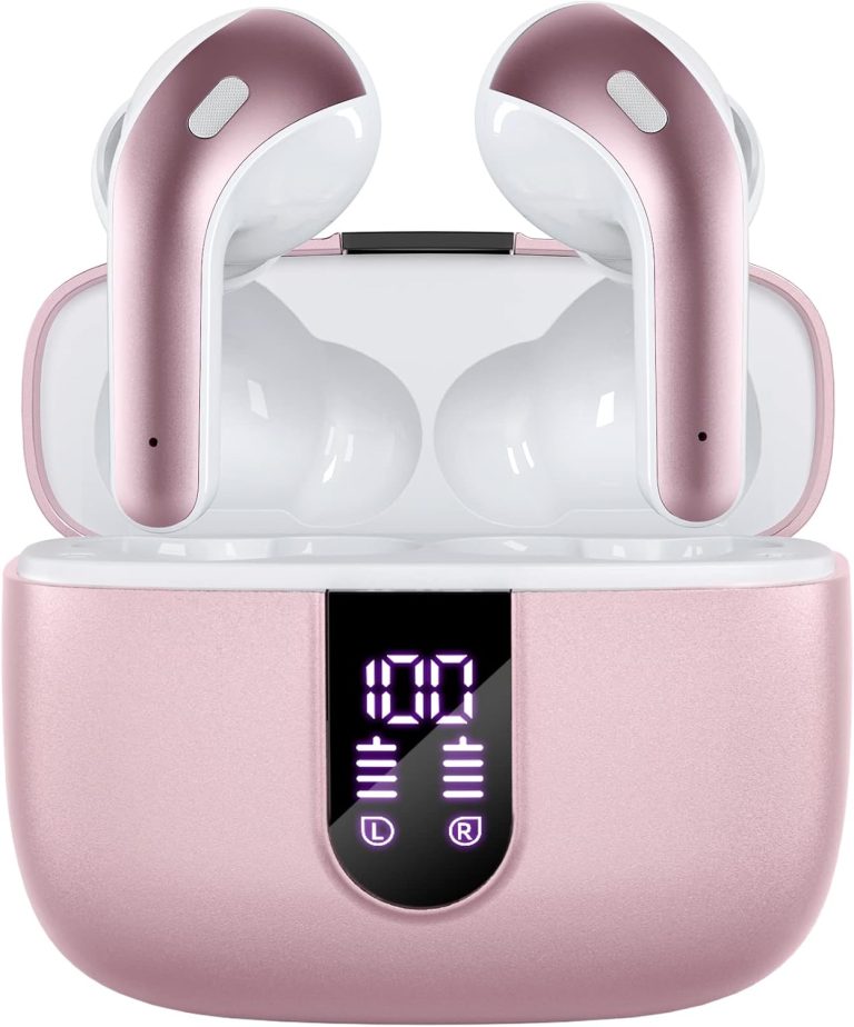 TAGRY Bluetooth Headphones True Wireless Earbuds 60H Playback LED Power Display Earphones with Wireless Charging Case IP - TAGRY Bluetooth Headphones review