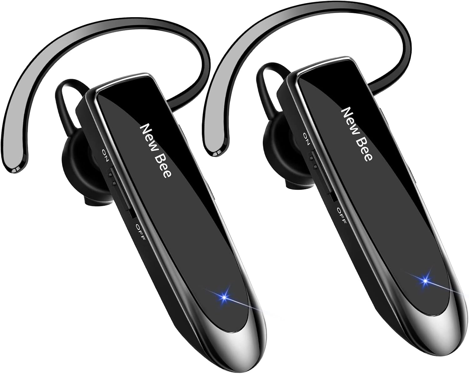 [2 Pack]] Bluetooth Earpiece Wireless Handsfree Headset V5.0 24 Hrs Driving with Mic 60 Days Standby Bluetooth Headset fo - [2 Pack]] Bluetooth review